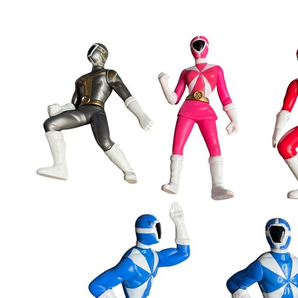 Vintage Power Rangers Lightspeed Rescue 2000 McDonald's 4" Figure Lot Of 5 - Picture 2 of 8